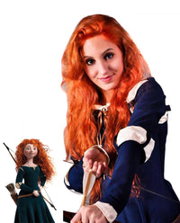 Merida Brave Princess Inspired Synthetic Cosplay Wigs - ABHAIR