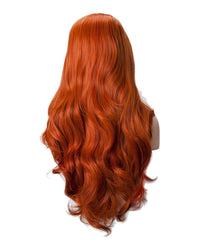 Ombre Orange Wavy 24" Synthetic Lace Front Wig - ABHAIR