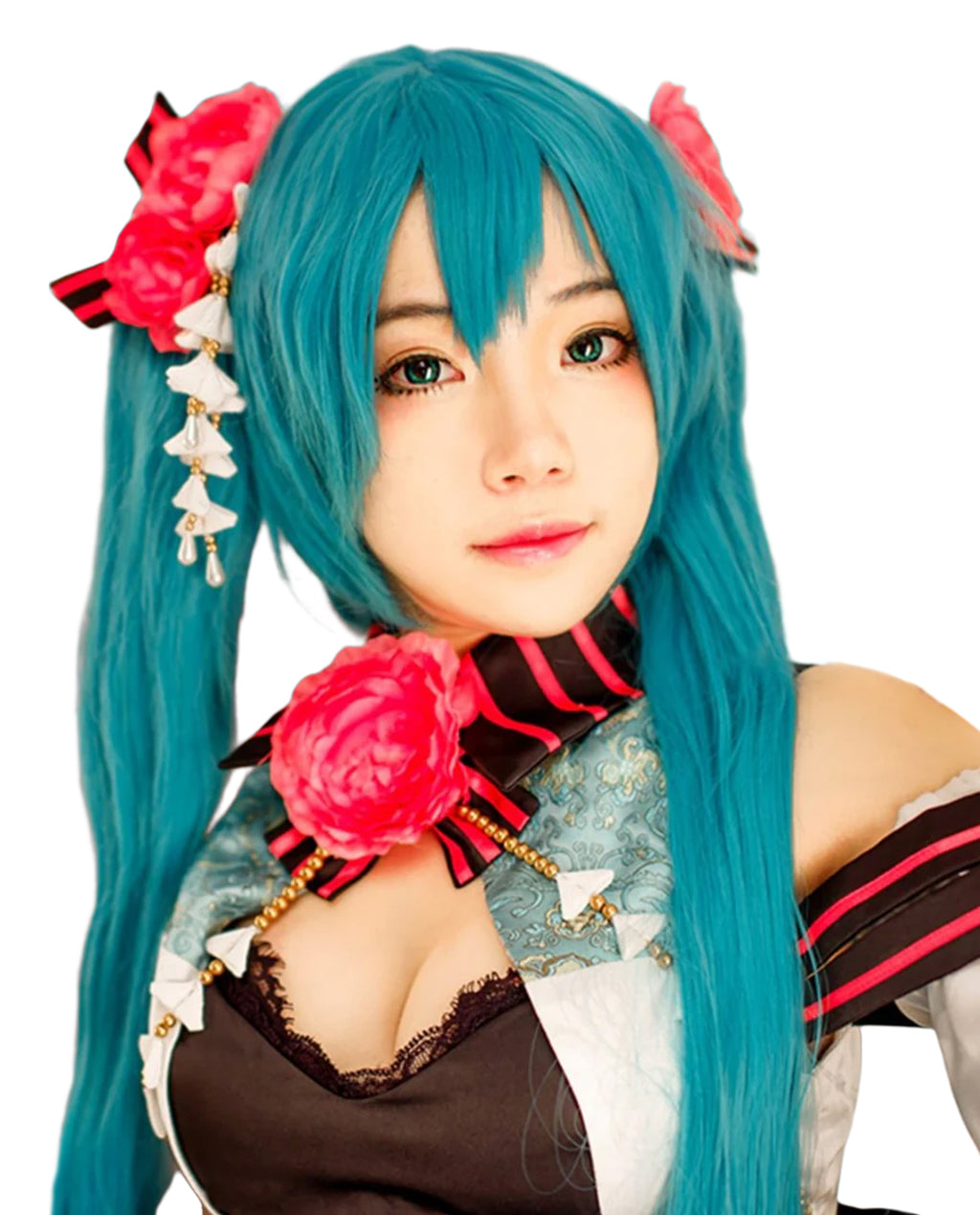 Hatsune Miku-Vocaloid Costume Wig - Ice Blue - ABHAIR