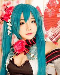 Hatsune Miku-Vocaloid Costume Wig - Ice Blue - ABHAIR
