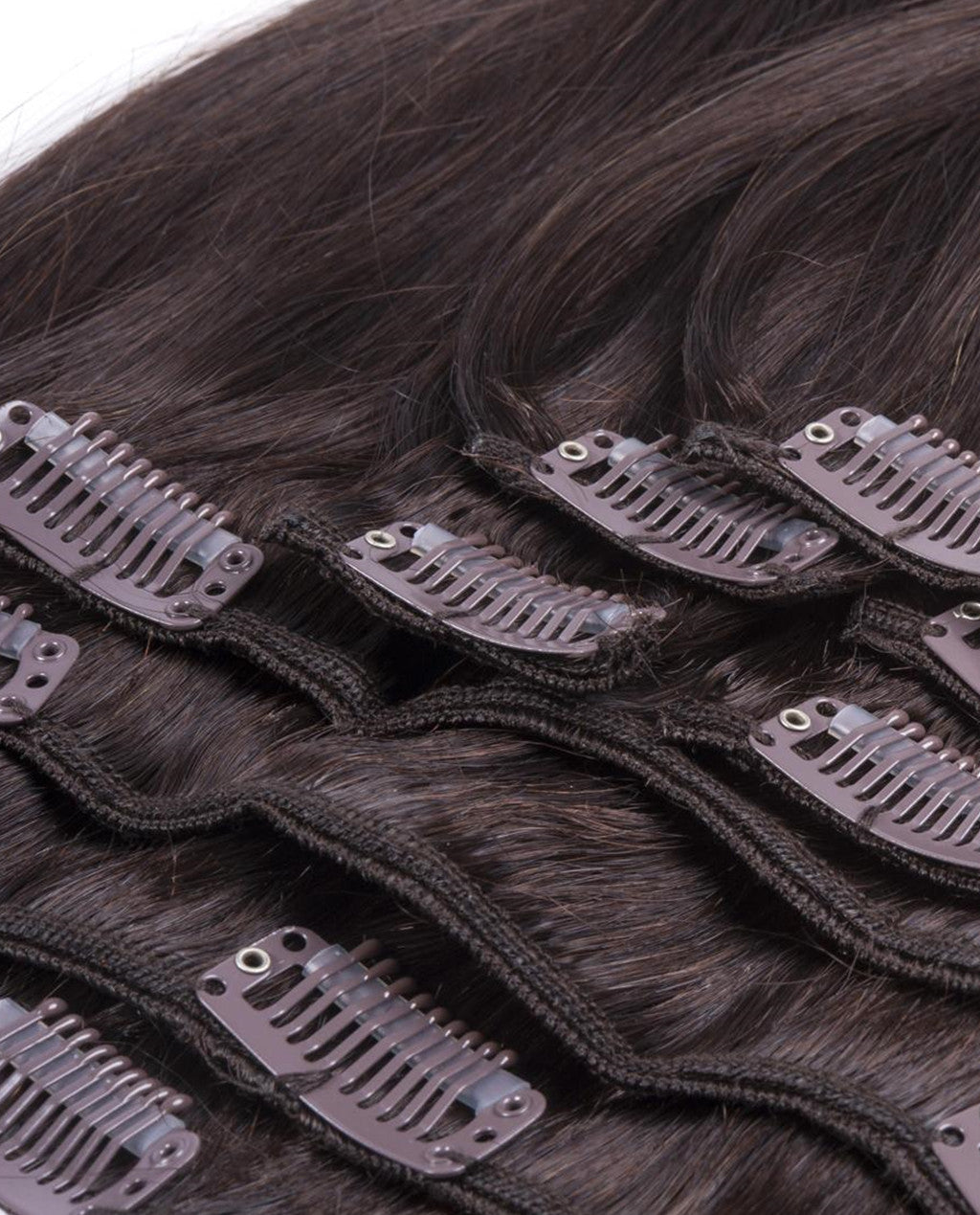 Dark Brown (#2) 9 Piece Remy Human Hair Clip-in - ABHAIR