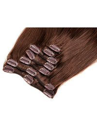 Medium Brown (#4) 7 Piece Remy Human Hair Clip-in - ABHAIR
