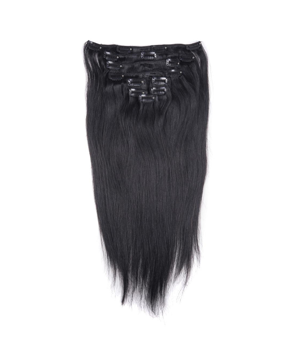 Jet Black (#1) 9 Piece Remy Human Hair Clip-in - ABHAIR