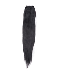 Jet Black (#1) 9 Piece Remy Human Hair Clip-in - ABHAIR