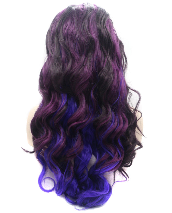 Violet Ombre 24" Body Wave Wig