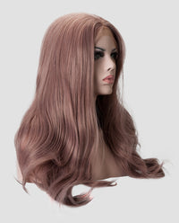 18"  Blush Wavy Synthetic Lace Front Wig