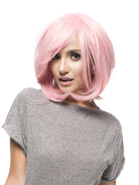 Chic Pink Blush Couture Bob Costume Wig