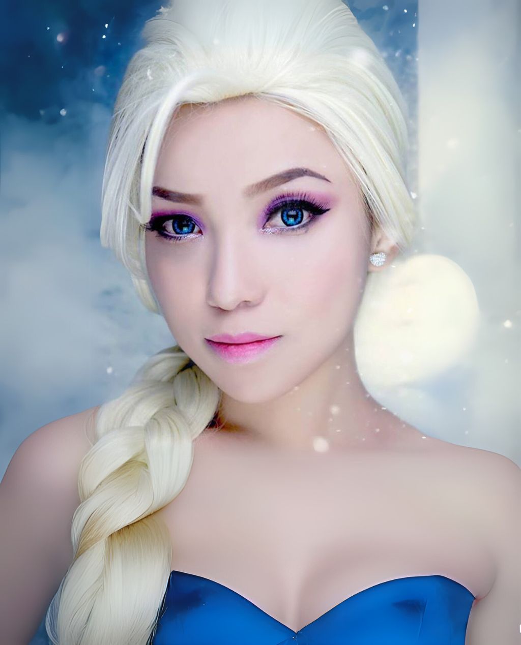 Snow Queen Elsa of Frozen Inspired Synthetic Costume Wig – ABHAIR