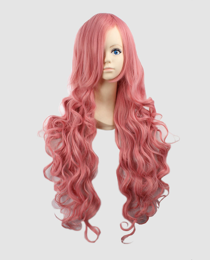 Wavy Synthetic Wig - Pink