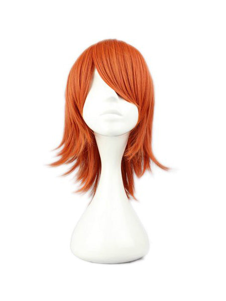 Orange Short Anime Costume Wig
