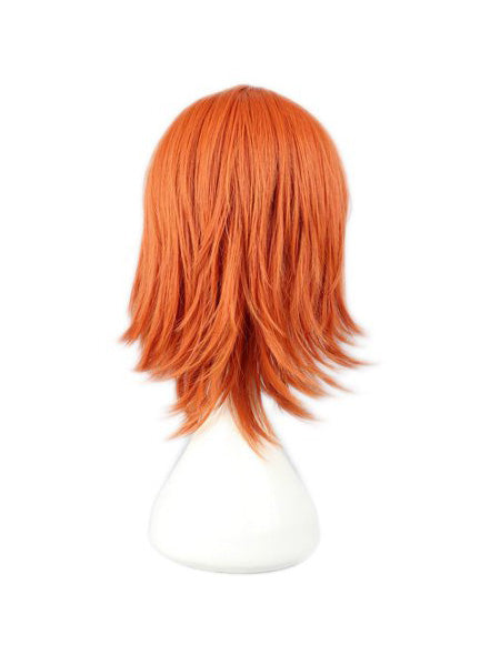 Orange Short Anime Costume Wig