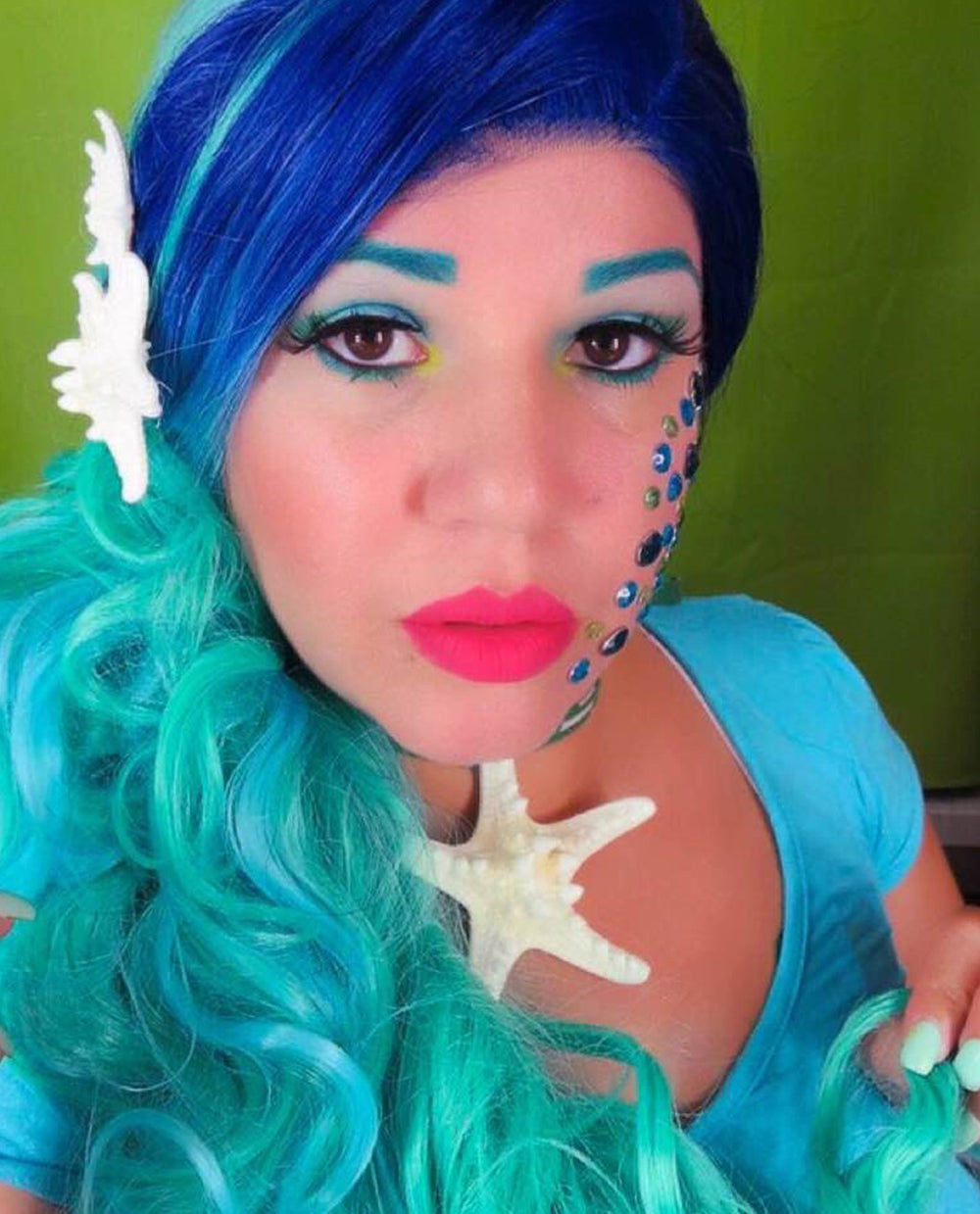Bright Blue Ombre 24
