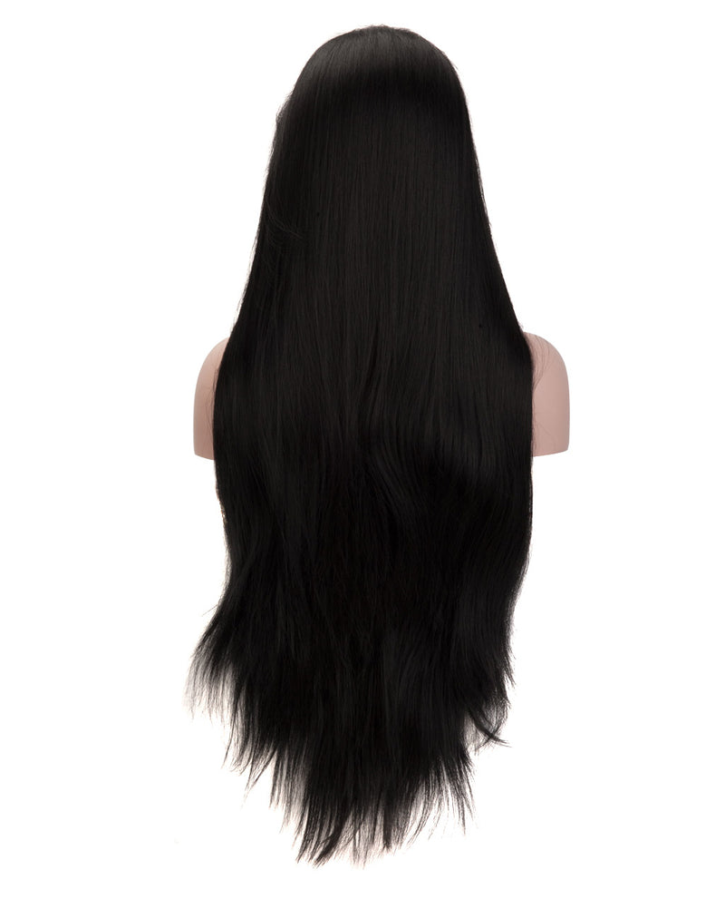 Natural Black 24" Wavy Wig