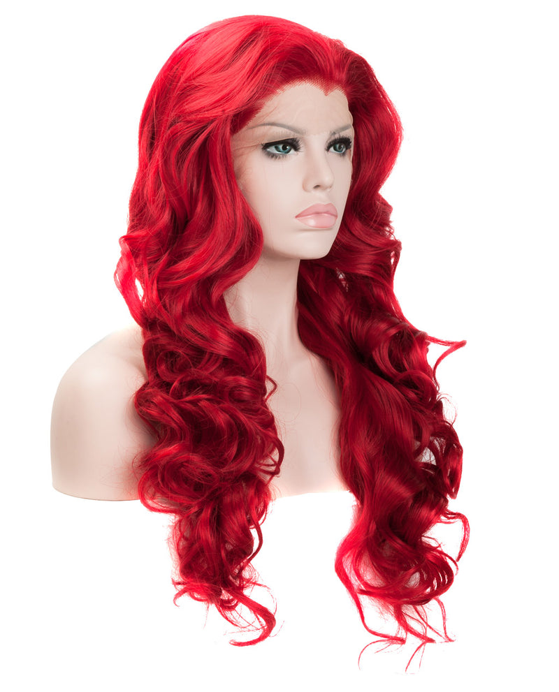 Red 22" Body Wave Wig