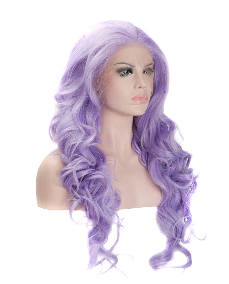 Light Purple 22" Wavy Wig