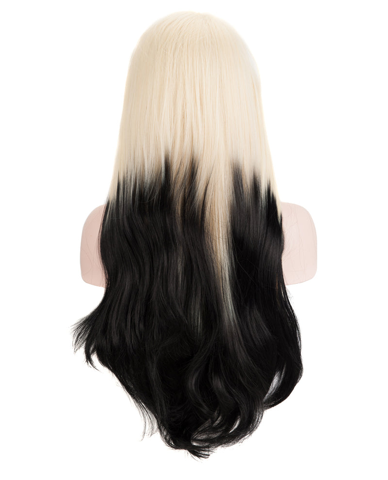 Blonde/Black Ombre 24" Straight Wig
