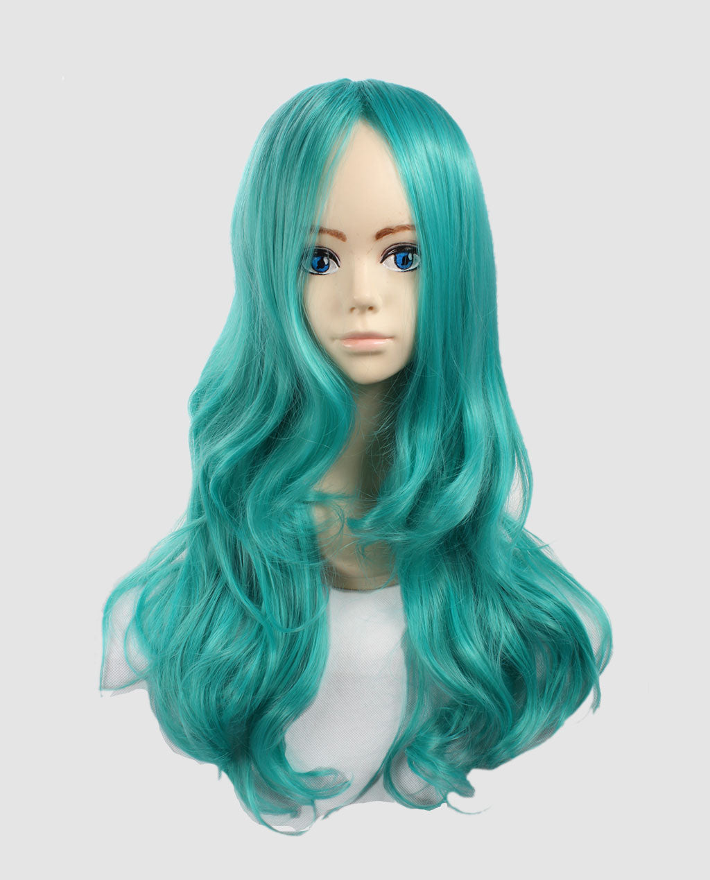 Ice Blue Wavy Wig