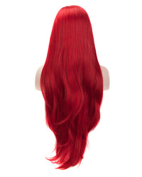 Red 24" Straight Wig