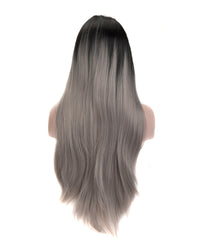 Gray Mix Ombre 24" Straight Wig