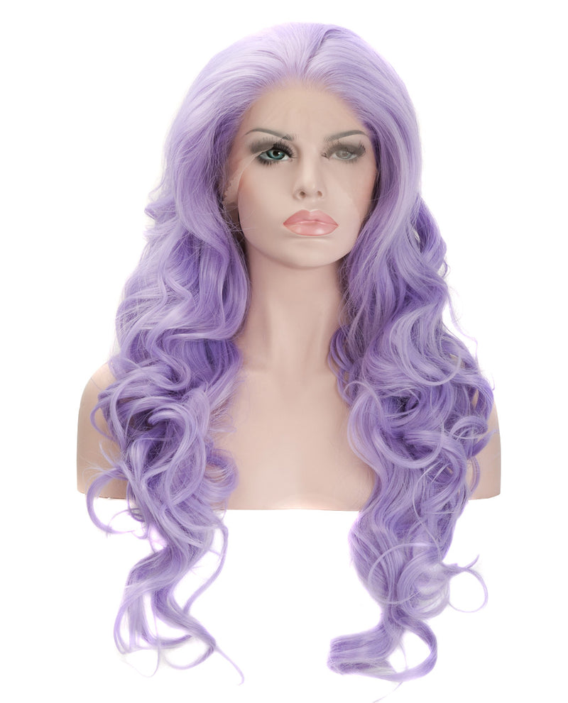 Light Purple 22" Wavy Wig
