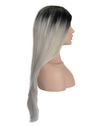 Gray Mix Ombre 22" Straight Wig