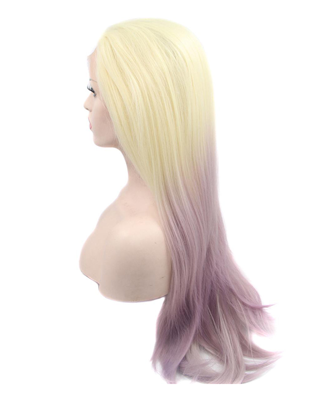 Platinum Blonde Ombre 20" Straight Wig