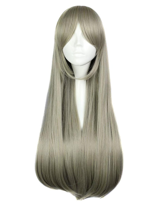 Gray Straight Costume Wig