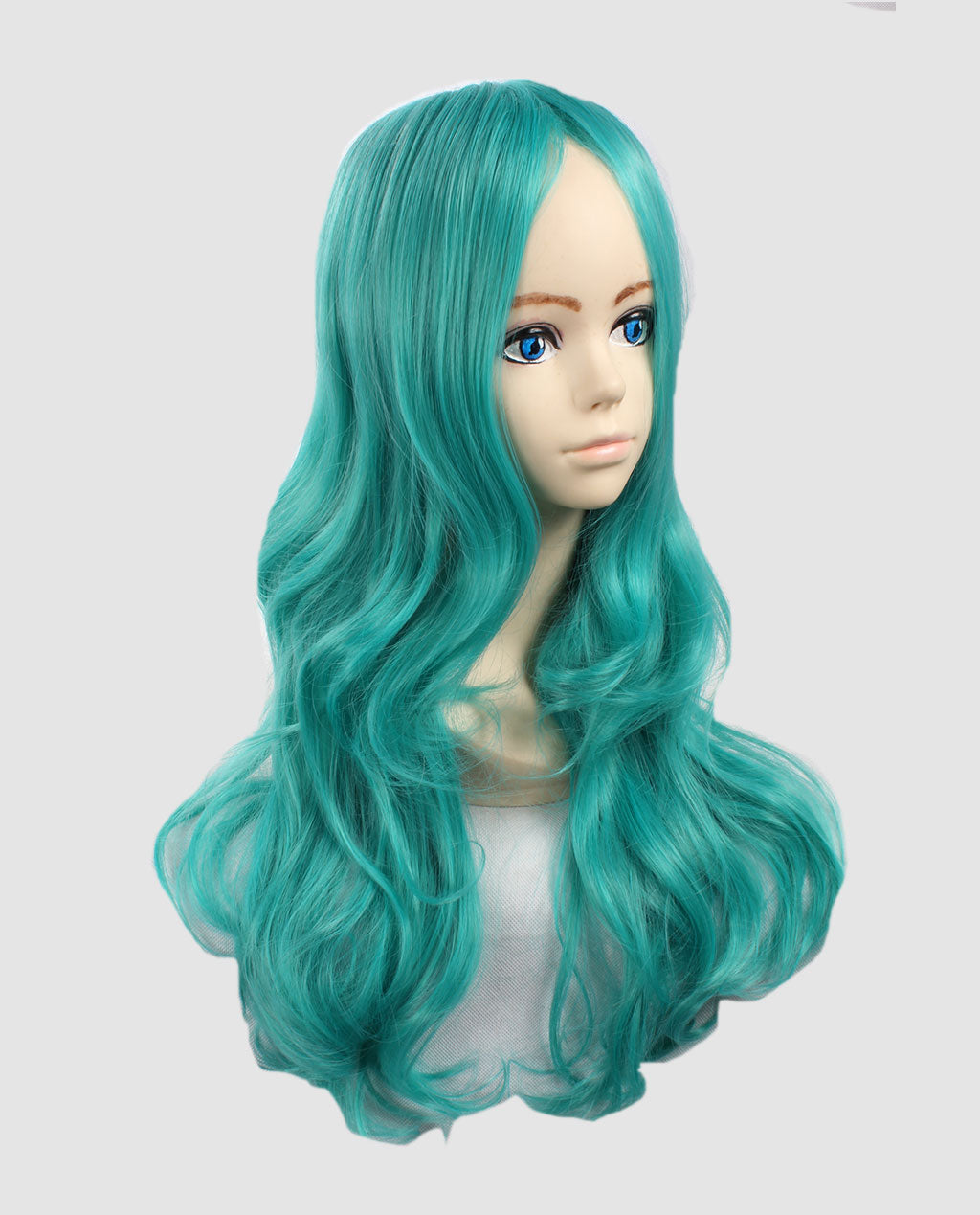 Ice Blue Wavy Wig