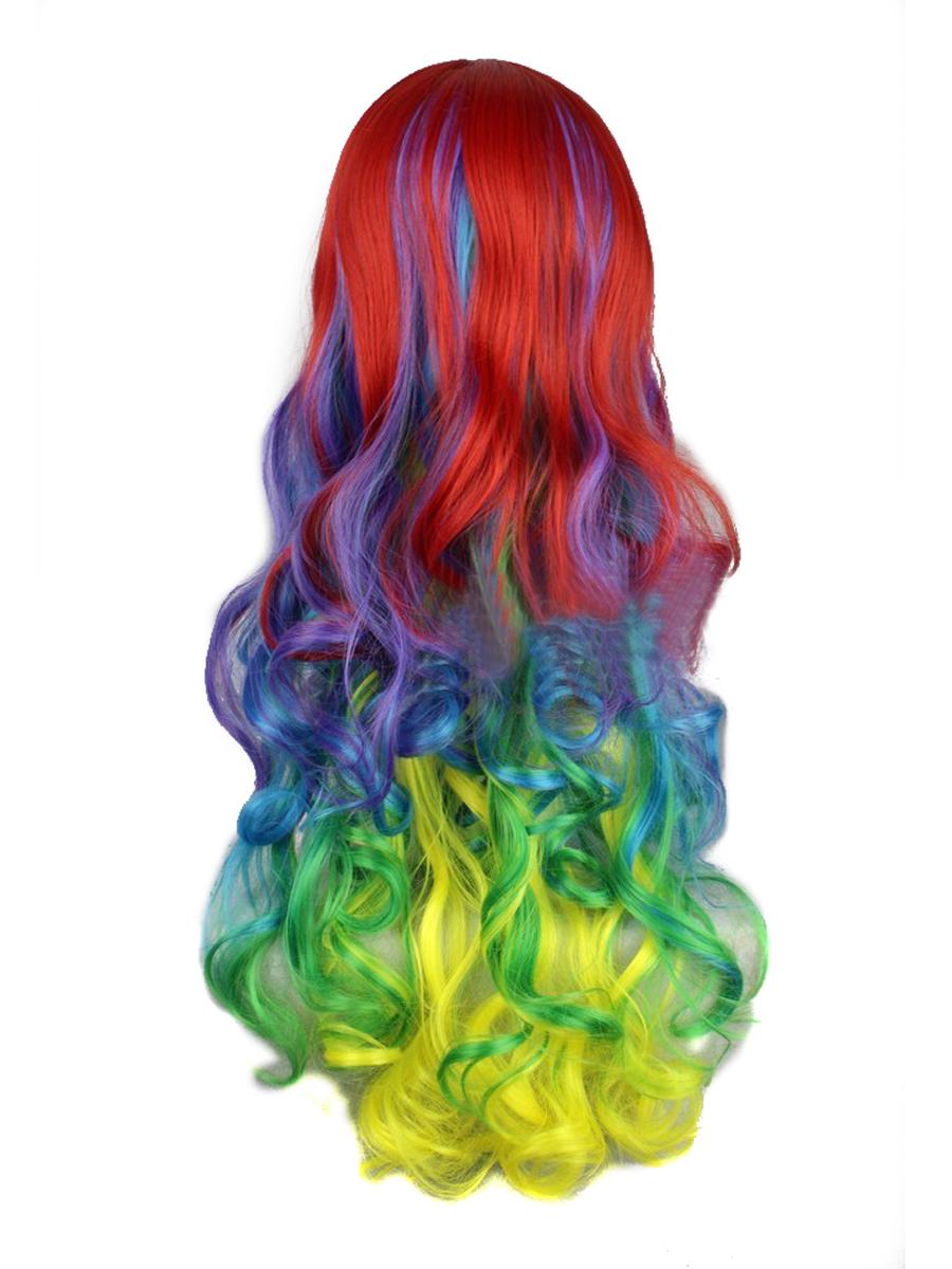 Rainbow Loose Curl Costume Wig
