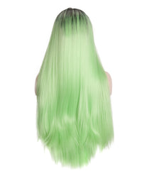 Pastel Green Ombre 24" Straight Wig