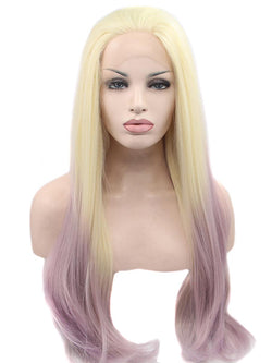 Platinum Blonde Ombre 20" Straight Wig