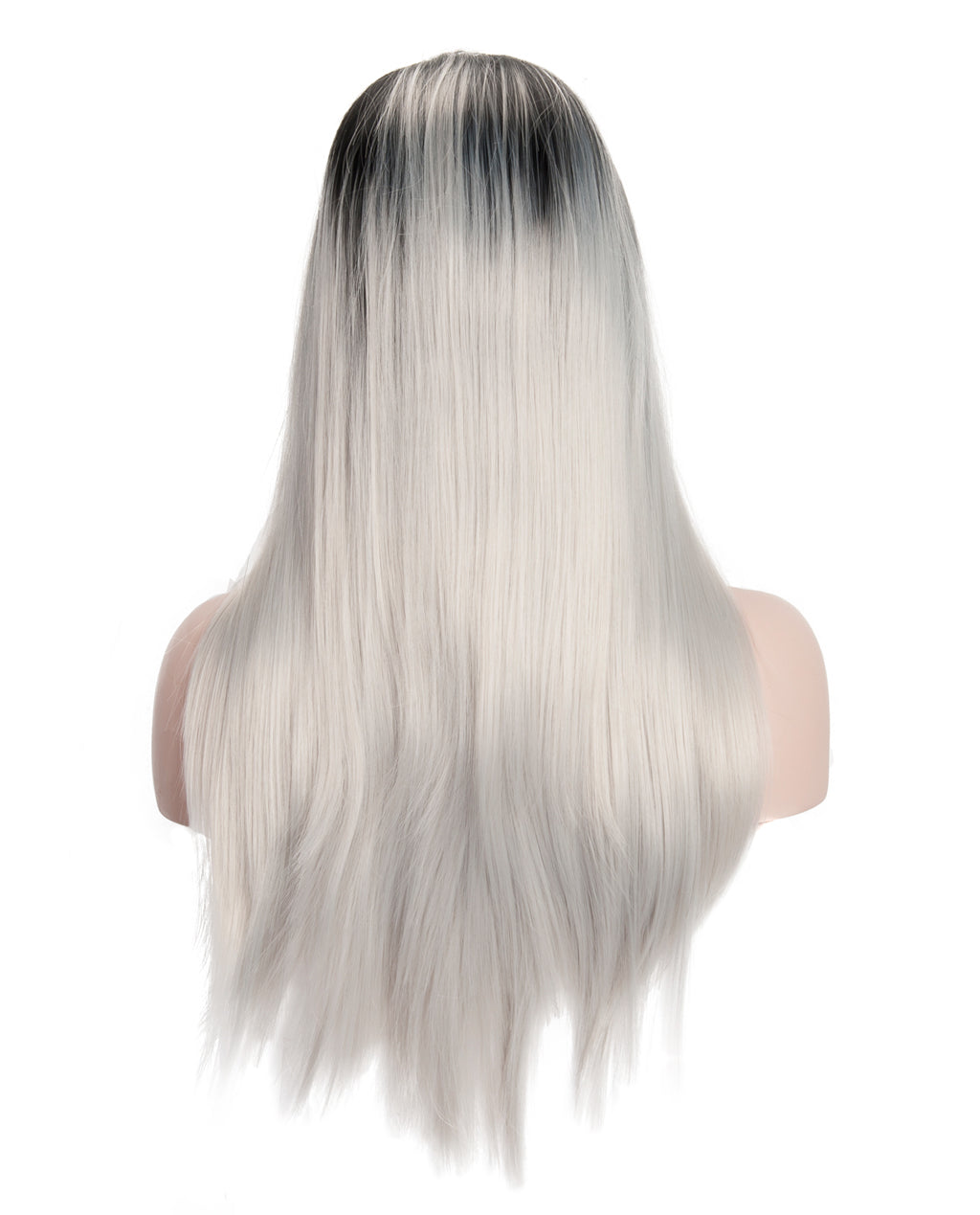 Gray Mix Ombre 22" Straight Wig