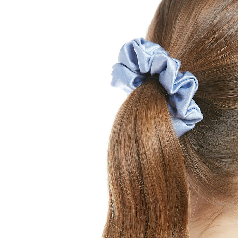 Jesayem Light Blue Hair Scrunchies for Women Soft Scrunch Hair Bands-2 Pack