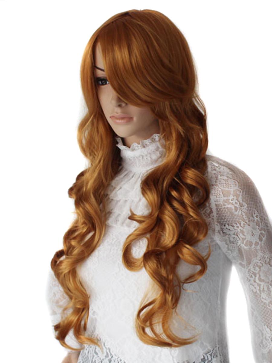 Strawberry Blonde Loose Curl Costume Wig