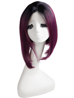 Jet Black Ombre 10-14" Straight Bob Wig