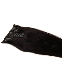 Jet Black (#1) 7 Piece Remy Human Hair Clip-in - ABHAIR