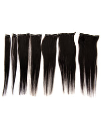 Jet Black (#1) 7 Piece Remy Human Hair Clip-in - ABHAIR