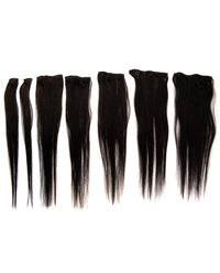 Jet Black (#1) 7 Piece Remy Human Hair Clip-in - ABHAIR