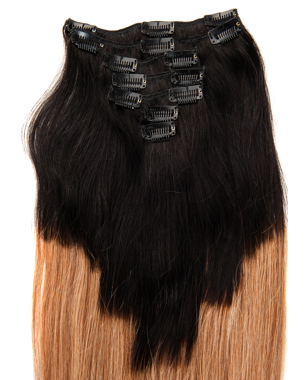 Ombre T1B/27 7 Piece Remy Human Hair Clip-in - ABHAIR