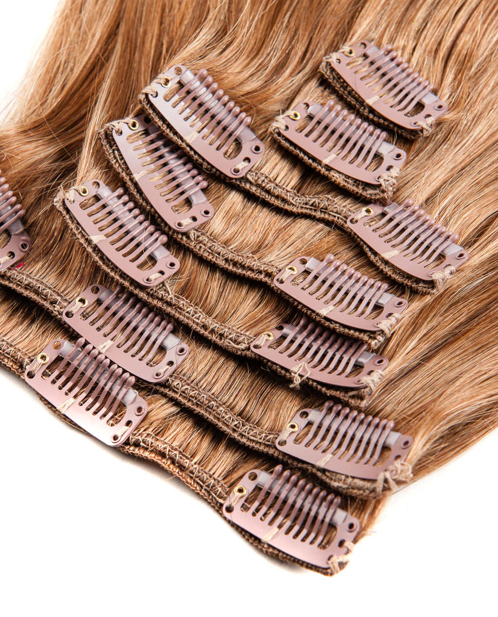 Light Chestnut (#8) 7 Piece Remy Human Hair Clip-in - ABHAIR