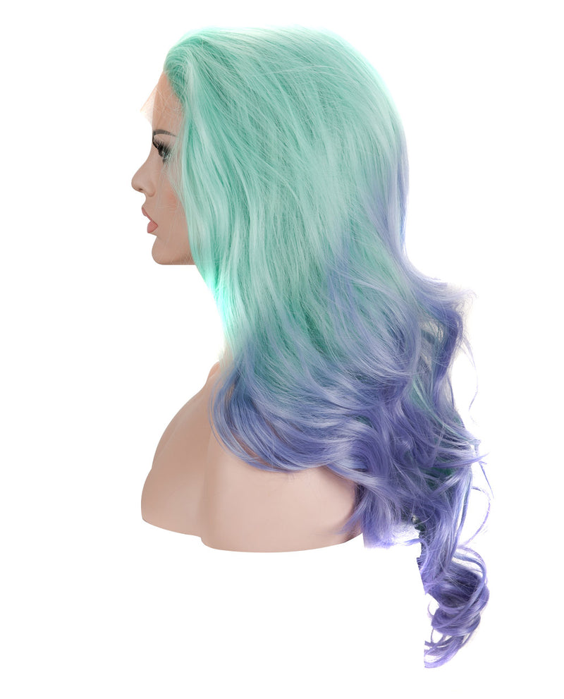 Light Blue 22" Ombre Body Wave Wig