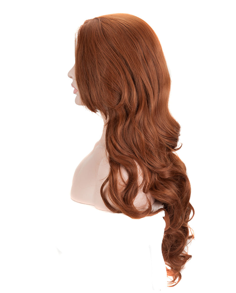 Medium Chestnut Brown 22" Body Wave Wig