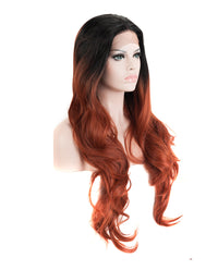 Jet Black Ombre 26" Wavy Wig