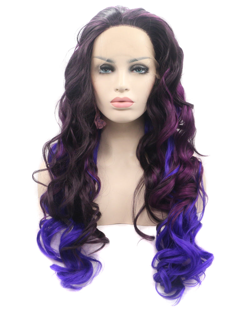 Violet Ombre 24" Body Wave Wig